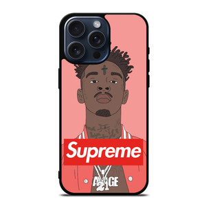 21 SAVAGE PINK SUPREME iPhone 15 Pro Max Case Cover