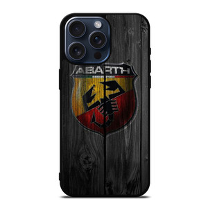 ABARTH CAR WOODEN LOGO iPhone 15 Pro Max Case Cover ABARTH CAR WOODEN LOGO iPhone 15 Pro Max Case Cover