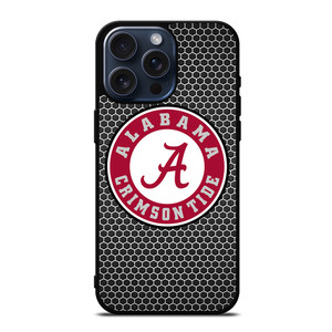 ALABAMA CRIMSON TIDE FOOTBALL METAL iPhone 15 Pro Max Case Cover