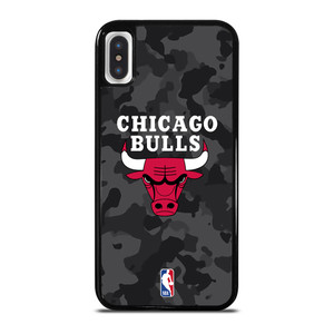 CHICAGO BULLS BLACK CAMO iPhone X / XS Case Cover