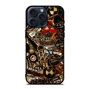 ALL CARS METAL LOGO iPhone 15 Pro Max Case Cover