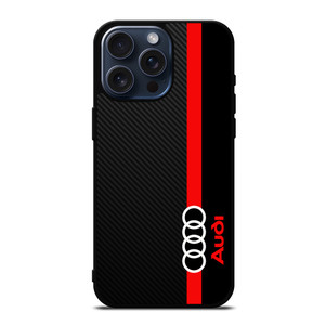 AUDI RED STRIPE LOGO iPhone 15 Pro Max Case Cover
