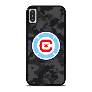 CHICAGO FIRE MLS BLACK CAMO iPhone X / XS Case Cover CHICAGO FIRE MLS BLACK CAMO iPhone X / XS Case Cover