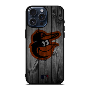 BALTIMORE ORIOLES BASEBALL MLB WOOD LOGO iPhone 15 Pro Max Case Cover