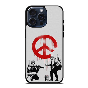BANKSY ART PEACE iPhone 15 Pro Max Case Cover BANKSY ART PEACE iPhone 15 Pro Max Case Cover