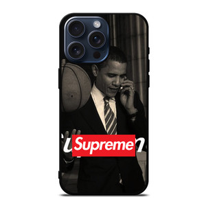 BARRACK OBAMA BASKETBALL SUPREME iPhone 15 Pro Max Case Cover