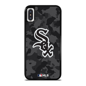 CHICAGO WHITE SOX BASEBALL BLACK CAMO iPhone X / XS Case Cover