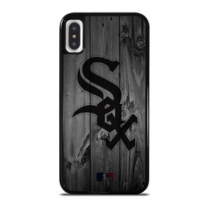 CHICAGO WHITE SOX BASEBALL MLB WOOD LOGO iPhone X / XS Case Cover