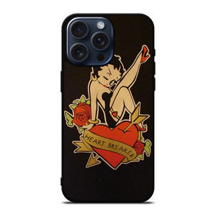 BETTY BOOP HEART BREAKER iPhone 15 Pro Max Case Cover
