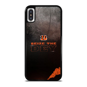 CINCINNATI BENGALS NFL FOOTBALL SEIZE THE DEY iPhone X / XS Case Cover CINCINNATI BENGALS NFL FOOTBALL SEIZE THE DEY iPhone X / XS Case Cover