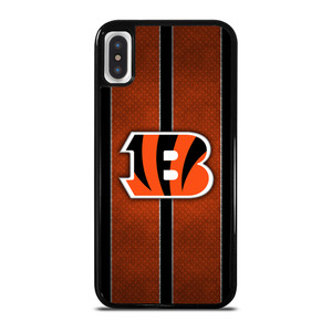 CINCINNATI BENGALS NFL METAL STRIPE iPhone X / XS Case Cover CINCINNATI BENGALS NFL METAL STRIPE iPhone X / XS Case Cover