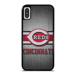 CINCINNATI RED MLB BASEBALL METAL iPhone X / XS Case Cover CINCINNATI RED MLB BASEBALL METAL iPhone X / XS Case Cover