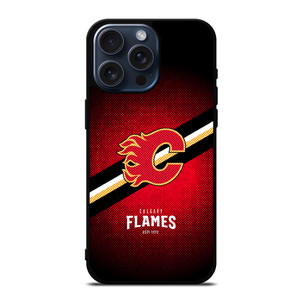 CALGARY FLAMES NHL HOCKEY iPhone 15 Pro Max Case Cover CALGARY FLAMES NHL HOCKEY iPhone 15 Pro Max Case Cover