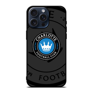 CHARLOTTE FC MLS BLACK iPhone 15 Pro Max Case Cover CHARLOTTE FC MLS BLACK iPhone 15 Pro Max Case Cover