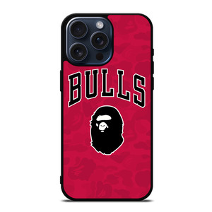 CHICAGO BULLS X BAPE CAMO iPhone 15 Pro Max Case Cover