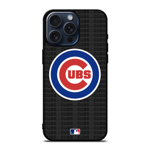 CHICAGO CUBS BASEBALL BLACK iPhone 15 Pro Max Case Cover