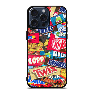 CHOCOLATE WAFER SNACK COLLAGE iPhone 15 Pro Max Case Cover