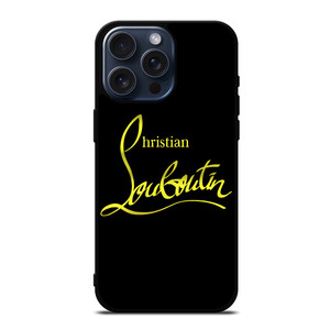 CHRISTIAN LOUBOUTIN GOLD LOGO iPhone 15 Pro Max Case Cover CHRISTIAN LOUBOUTIN GOLD LOGO iPhone 15 Pro Max Case Cover