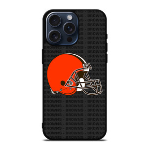 CLEVELAND BROWNS FOOTBALL TEXT iPhone 15 Pro Max Case Cover CLEVELAND BROWNS FOOTBALL TEXT iPhone 15 Pro Max Case Cover