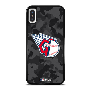 CLEVELAND GUARDIANS BASEBALL BLACK CAMO iPhone X / XS Case Cover CLEVELAND GUARDIANS BASEBALL BLACK CAMO iPhone X / XS Case Cover