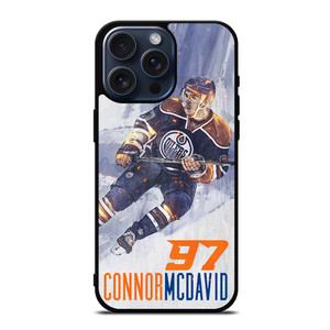 CONNOR MCDAVID EDMONTON OILERS 2 iPhone 15 Pro Max Case Cover