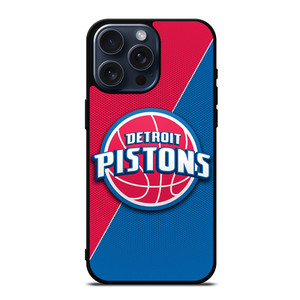 DETROIT PISTONS NBA BASKETBALL LOGO iPhone 15 Pro Max Case Cover