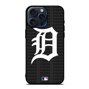 DETROIT TIGERS BASEBALL BLACK iPhone 15 Pro Max Case Cover