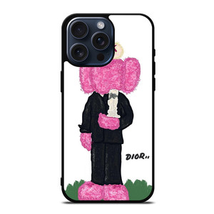 DIOR X KAWS CUTE iPhone 15 Pro Max Case Cover DIOR X KAWS CUTE iPhone 15 Pro Max Case Cover
