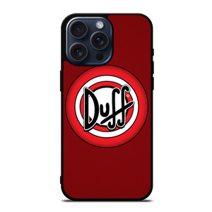 DUFF BEER THE SIMPSONS LOGO iPhone 15 Pro Max Case Cover