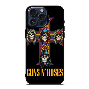 GUNS N ROSES ROCK BAND CROSS iPhone 15 Pro Max Case Cover