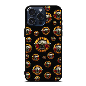 GUNS N ROSES ROCK BAND PATTERN iPhone 15 Pro Max Case Cover