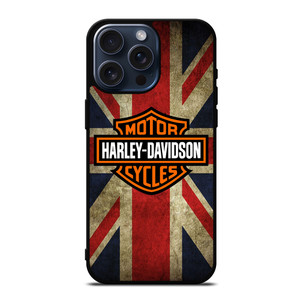 HARLEY DAVIDSON BRITISH UNION JACK iPhone 15 Pro Max Case Cover