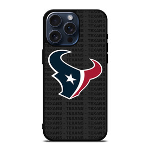 HOUSTON TEXANS FOOTBALL TEXT iPhone 15 Pro Max Case Cover