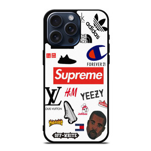 HYPEBEAST SUPREME YEEZY KANYE WEST iPhone 15 Pro Max Case Cover