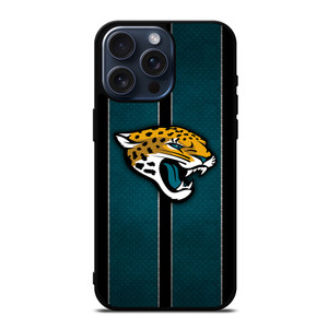 JACKSONVILLE JAGUARS NFL METAL STRIPE iPhone 15 Pro Max Case Cover