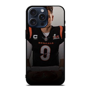 JOE BURROW CINCINNATI BENGALS NFL iPhone 15 Pro Max Case Cover JOE BURROW CINCINNATI BENGALS NFL iPhone 15 Pro Max Case Cover