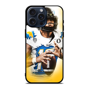 JUSTIN HERBERT LOS ANGELES CHARGERS iPhone 15 Pro Max Case Cover