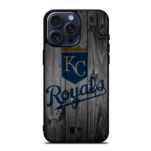 KANSAS CITY ROYALS BASEBALL MLB WOOD LOGO iPhone 15 Pro Max Case Cover