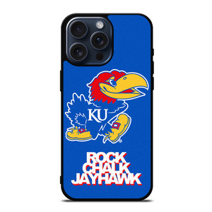 KANSAS JAYHAWKS ROCK CHALK iPhone 15 Pro Max Case Cover