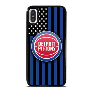 DETROIT PISTONS NBA USA FLAG iPhone X / XS Case Cover