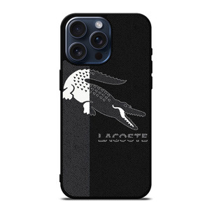 LACOSTE BLACK AND WHITE iPhone 15 Pro Max Case Cover LACOSTE BLACK AND WHITE iPhone 15 Pro Max Case Cover