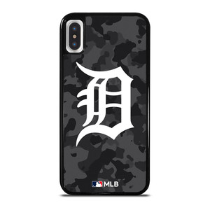DETROIT TIGERS BASEBALL BLACK CAMO iPhone X / XS Case Cover DETROIT TIGERS BASEBALL BLACK CAMO iPhone X / XS Case Cover