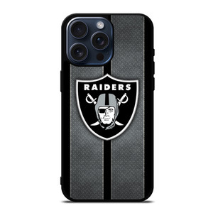 LAS VEGAS RAIDERS NFL METAL STRIPE iPhone 15 Pro Max Case Cover