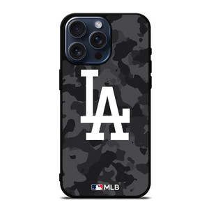 LOS ANGELES DODGERS BASEBALL BLACK CAMO iPhone 15 Pro Max Case Cover LOS ANGELES DODGERS BASEBALL BLACK CAMO iPhone 15 Pro Max Case Cover
