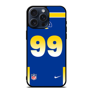 LOS ANGELES RAMS AARON DONALD 99 NFL NIKE iPhone 15 Pro Max Case Cover LOS ANGELES RAMS AARON DONALD 99 NFL NIKE iPhone 15 Pro Max Case Cover
