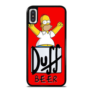 DUFF BEER THE SIMPSONS CARTOON 4 iPhone X / XS Case Cover