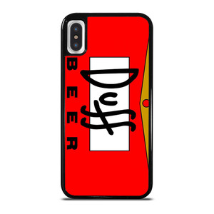 DUFF BEER THE SIMPSONS CARTOON iPhone X / XS Case Cover