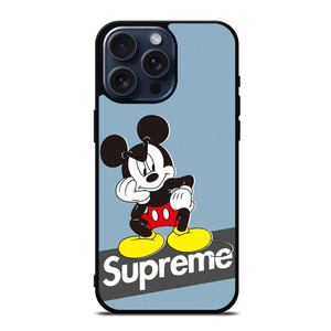 MICKEY MOUSE SUPREME BLUE iPhone 15 Pro Max Case Cover