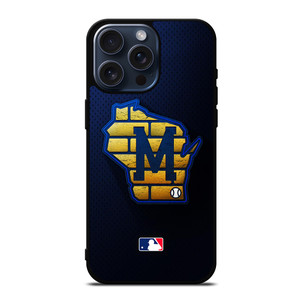 MILWAUKEE BREWERS MLB BASEBALL ICON iPhone 15 Pro Max Case Cover