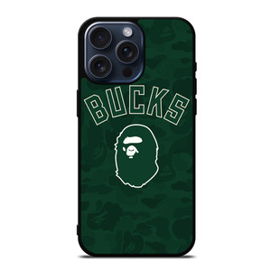 MILWAUKEE BUCKS X BAPE CAMO iPhone 15 Pro Max Case Cover MILWAUKEE BUCKS X BAPE CAMO iPhone 15 Pro Max Case Cover
